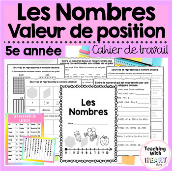 Les Nombres | Valeur de Position | Elementary Numeration Workbook in FRENCH