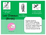 Les Oiseaux/ Birds Coloring Posters