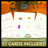 Les Pâques Activité - French Easter Vocabulary Matching Re