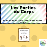 Les Parties du Corps Flashcards and Concentration Game FRENCH