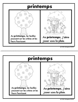 Les Quatre Saisons by La Petite Kindergarten | Teachers Pay Teachers