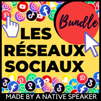 Preview of Les Réseaux sociaux | French Social Media Bundle of Activities  | AP & Core