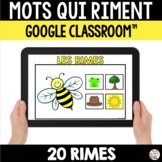 Les RIMES - ressource numérique pour Google Classroom™- Fr