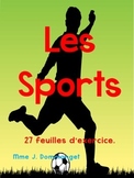 Les Sports- 80 mots de vocabulaire et 27 feuilles d'exercice.