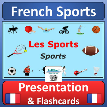 Preview of Les Sports French Presentation Activities Sports in French Jouer et Faire FSL