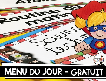 Preview of Les Super-Héros (MENU DU JOUR) - GRATUIT