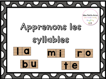 Preview of Les Syllables en Maternelle