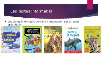 Les Textes Informatifs - Powerpoint by Tea Time Teacher FSL | TPT