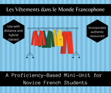 Les Vêtements Francophones: Proficiency-Based Lessons for 