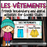 Les Vêtements | French Clothing | Digital Activities for G