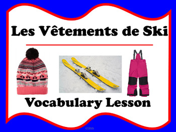 Preview of Les Vêtements de Ski (French winter clothing)