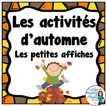 Preview of Les activités d'automne:  Mini Autumn (Fall) Activity Posters in French