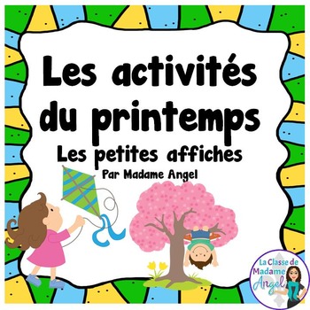 Preview of Les activités du printemps:  Mini Spring Activity Posters in French