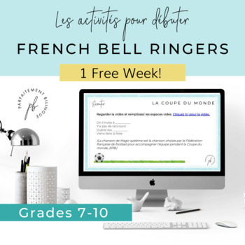 Les activités pour débuter (1 semaine gratuite!) / (Free!) French Bell Ringers