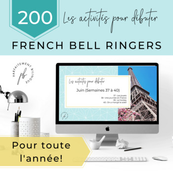 Preview of Les activités pour débuter (L'année entière!) / French Bell Ringers (Year long!)