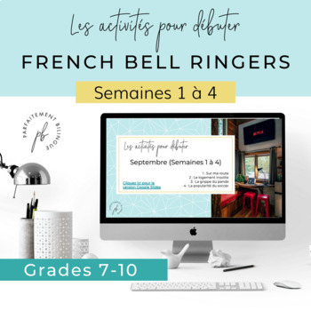 Preview of Les activités pour débuter (septembre) / French Bell Ringers