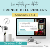 Les activités pour débuter (septembre) / French Bell Ringers