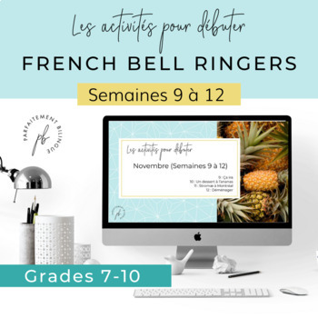 Preview of Les activités pour débuter (novembre) / French Bell Ringers