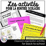 Les activités pour la rentrée scolaire 6e+ French back-to-