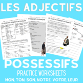 Les adjectifs possessifs worksheet practice | French Posse