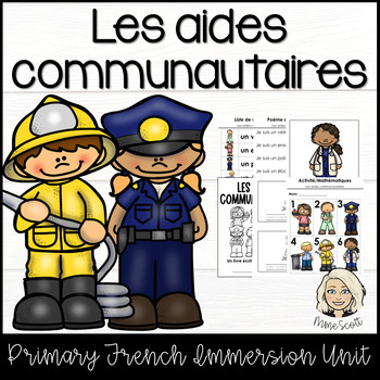 Preview of Les aides communautaires - Community Helpers - Social Studies - French Mini-Unit