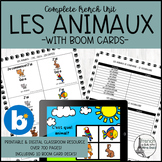 Les animaux: French Animal Unit with Boom Cards