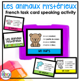 Les animaux French speaking task card activity | FSL oral 