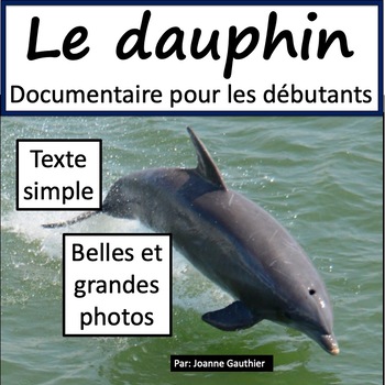 Preview of Les animaux: Le dauphin