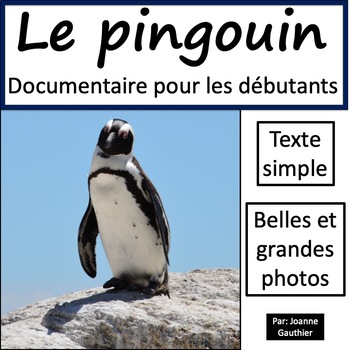 Preview of Les animaux: Le pingouin