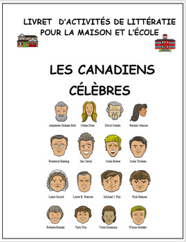 Preview of Les canadiens célèbres, racisme, distance learning, littératie, French (#302)