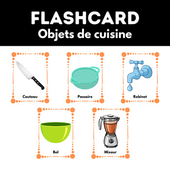 Preview of Les cartes Flash de cuisine. Affiches imprimables.