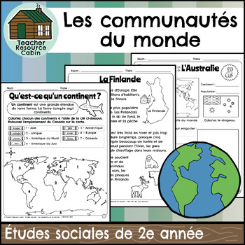 Preview of Les communautés du monde (Grade 2 Ontario FRENCH Social Studies)