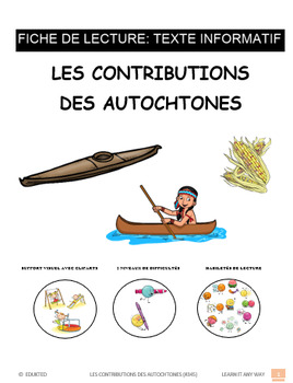 Preview of Les contributions des Autochtones, French Immersion (#345)