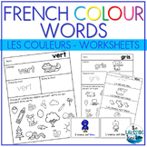 Les couleurs | FRENCH Colour Word Worksheets | French Colo