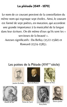 Preview of Les courants littéraires