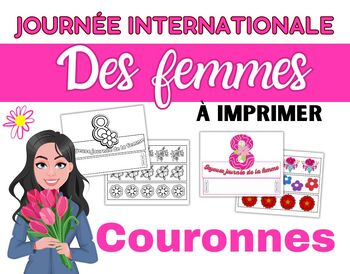Preview of Les couronnes de la Journée internationale des femmes | 8 mars | French Crowns