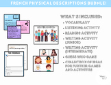Les descriptions physiques/Physical Descriptions French BUNDLE!