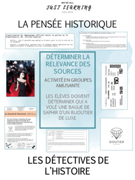 Preview of Les détectives de l'histoire - Analyser la relevance des sources primaires