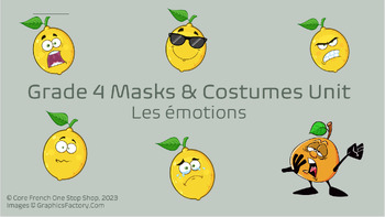 Preview of Les émotions (Emotions in French)