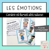 Les émotions -  French writing booklet and feelings vocabu