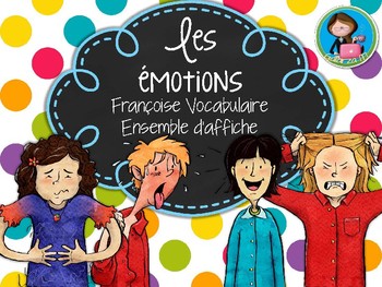 Preview of Les émotions Affiches de vocabulaire français