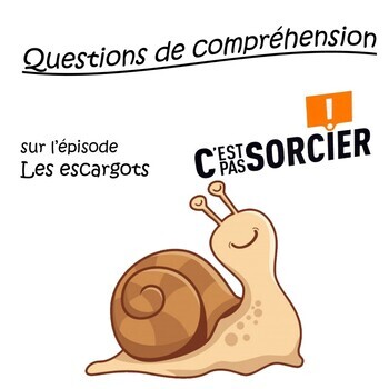Preview of Les escargots - Compréhension