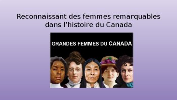 Preview of Les femmes remarquables en histoire - Tâche d'écriture {FRENCH}