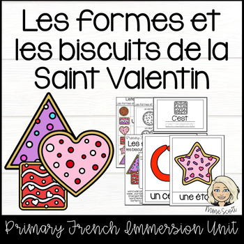 Preview of Les formes et les biscuits de la Saint Valentin - 2D Shapes Valentine Cookies