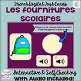 Les fournitures scolaires | French School Object Boom Card