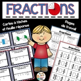 FRENCH Fractions Worksheets for Core French -  Les fractio