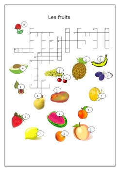 Les Fruits Worksheets Teaching Resources Teachers Pay Teachers