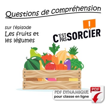 Preview of Les fruits et les légumes - Compréhension