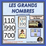 French Teacher Place Value Number Cards Les grands nombres