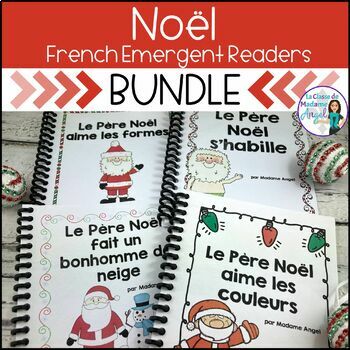 Preview of Noël | French Christmas Emergent Reader Bundle
